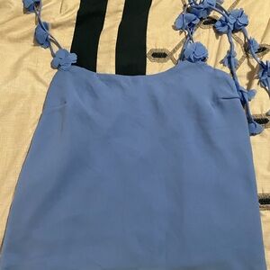 NWT Abercrombie  Floral Strap Periwinkle Cami Top M